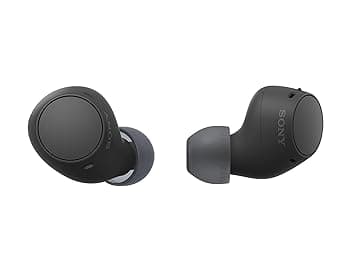 Sony WF-C510 Wireless Bluetooth Earbuds with Mic, TWS, in Ear, Ambient Sound Mode, Small and Comfortable, IPX4, Quick Charge, Multipoint Connectivity, Customized EQ, Up to 22 Hours Battery- Black